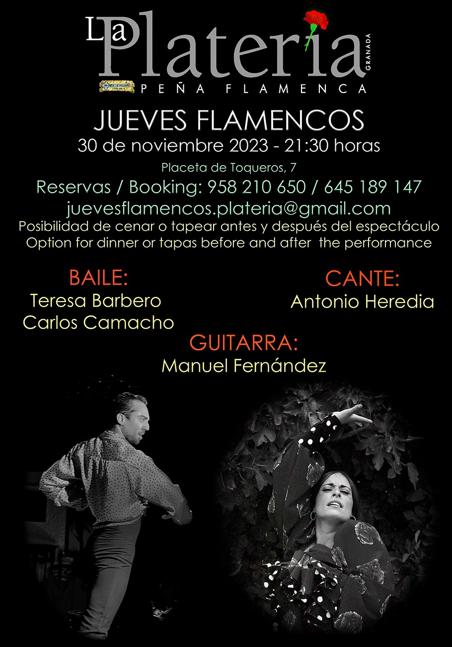 Jueves Flamenco 30 de noviembre de 2023