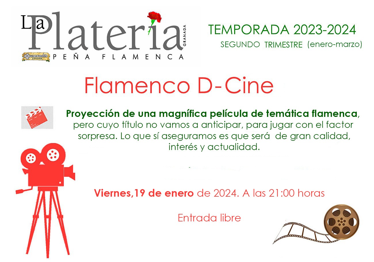 Flamenco D-Cine. Proyección 12 de Enero de 2024