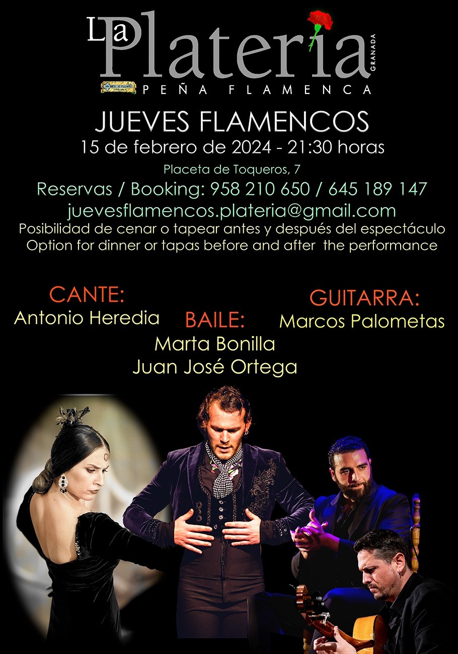 Jueves Flamenco 15 de Febrero de 2024