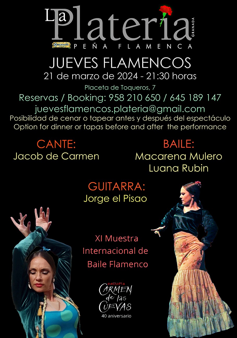 Jueves Flamenco 21 de Marzo de 2024