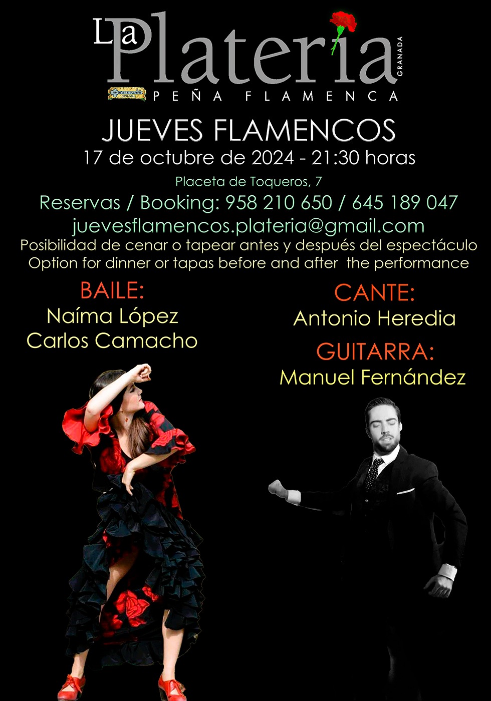 Jueves Flamenco: 17 de Octubre de 2024