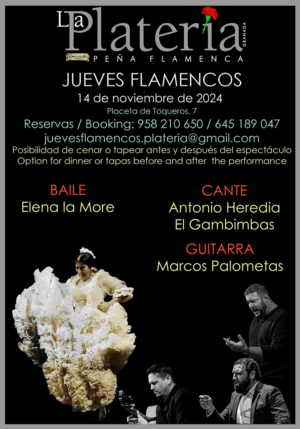 Jueves Flamenco: 14 de Noviembre de 2024