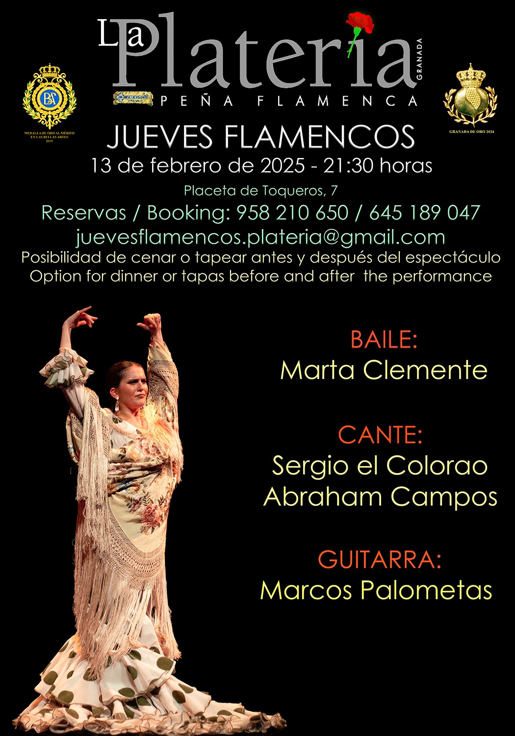 Jueves Flamenco: 13 de Febrero de 2025