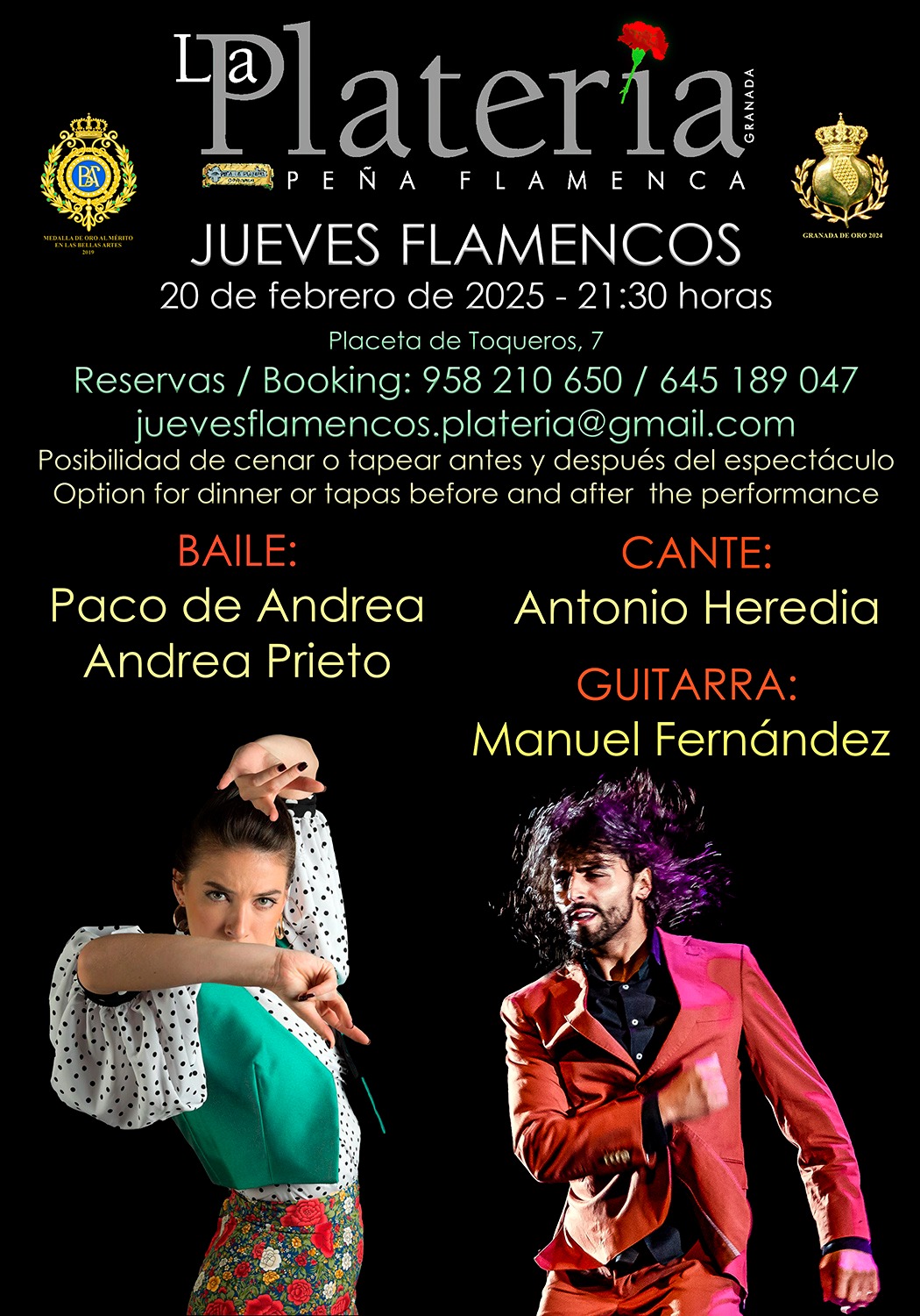 Jueves Flamenco: 20 de Febrero de 2025