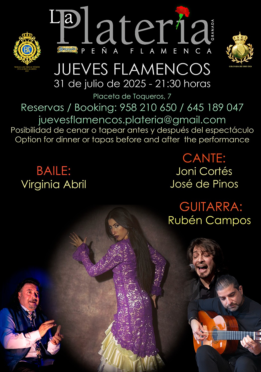 Jueves Flamenco 31 de Julio de 2025