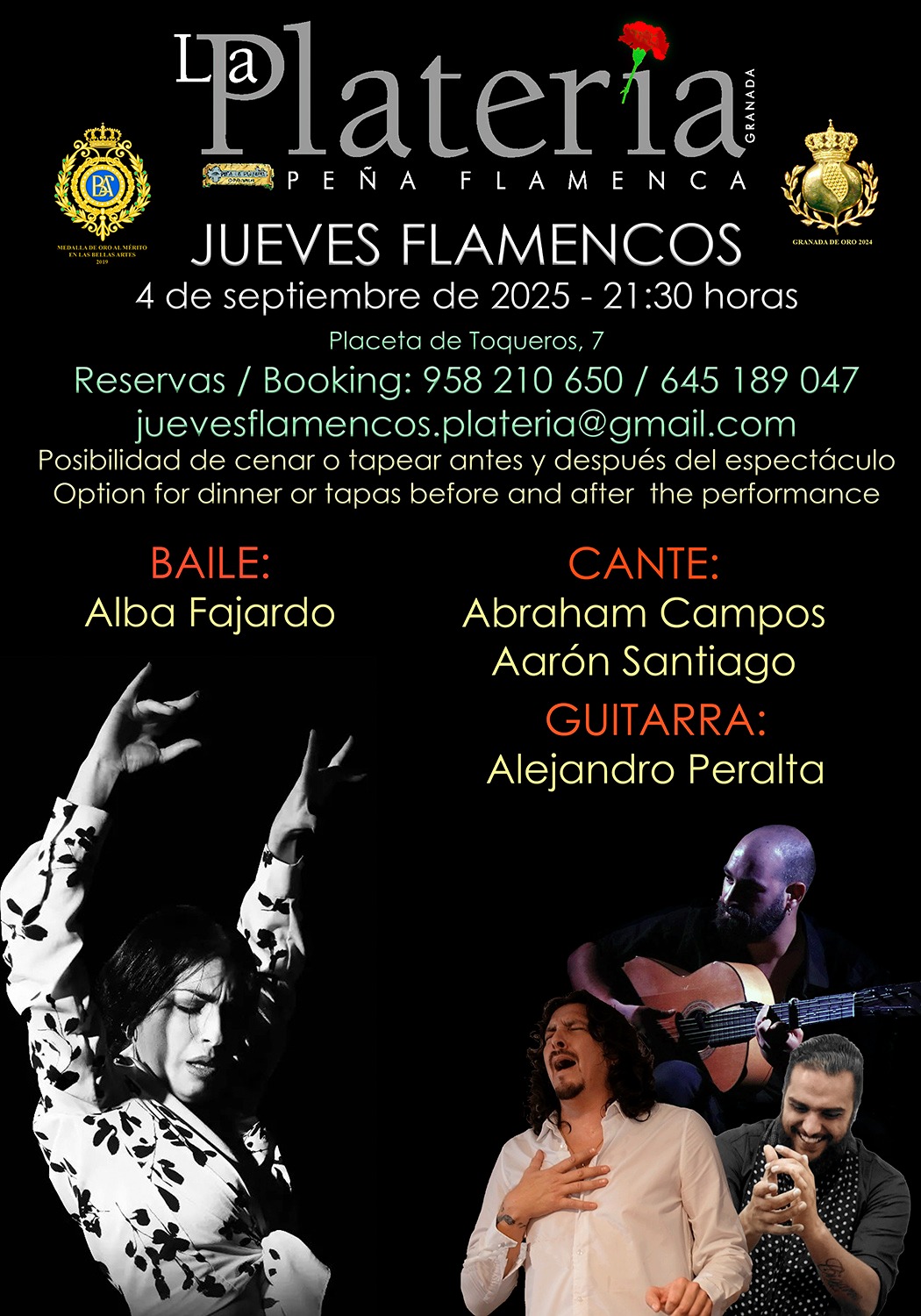Jueves Flamenco 4 de Septiembre de 2025