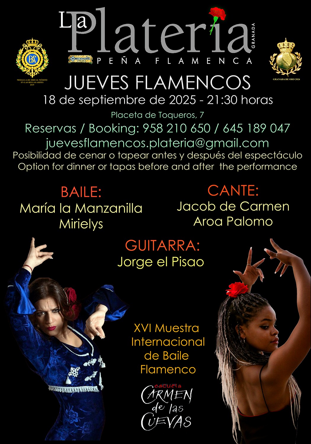 Jueves Flamenco 18 de Septiembre de 2025