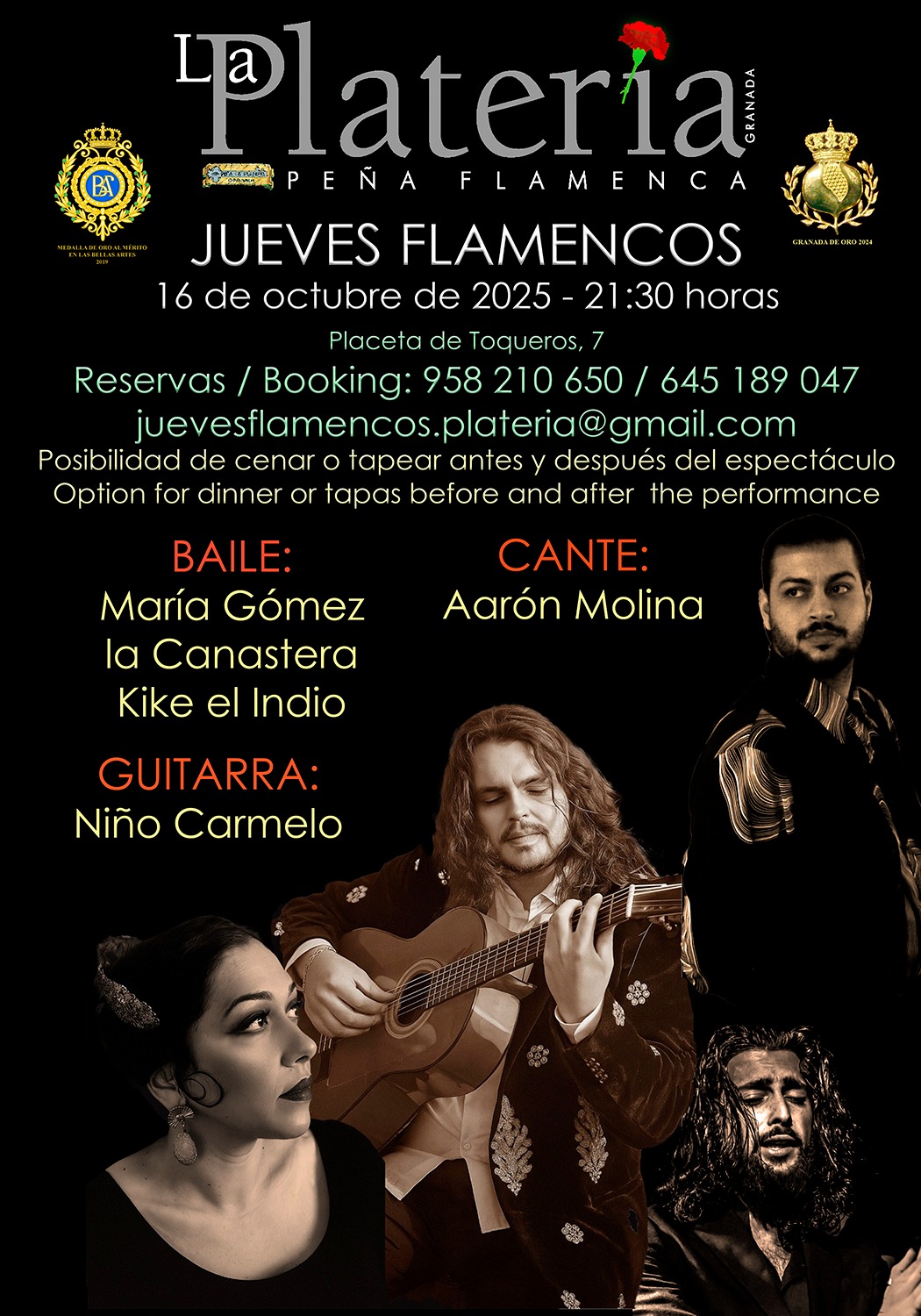 Jueves Flamenco 16 de octubre de 2025