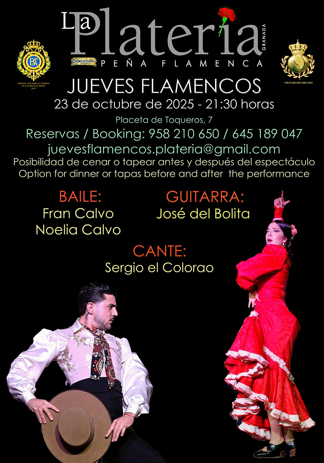 Jueves Flamenco 23 de octubre de 2025