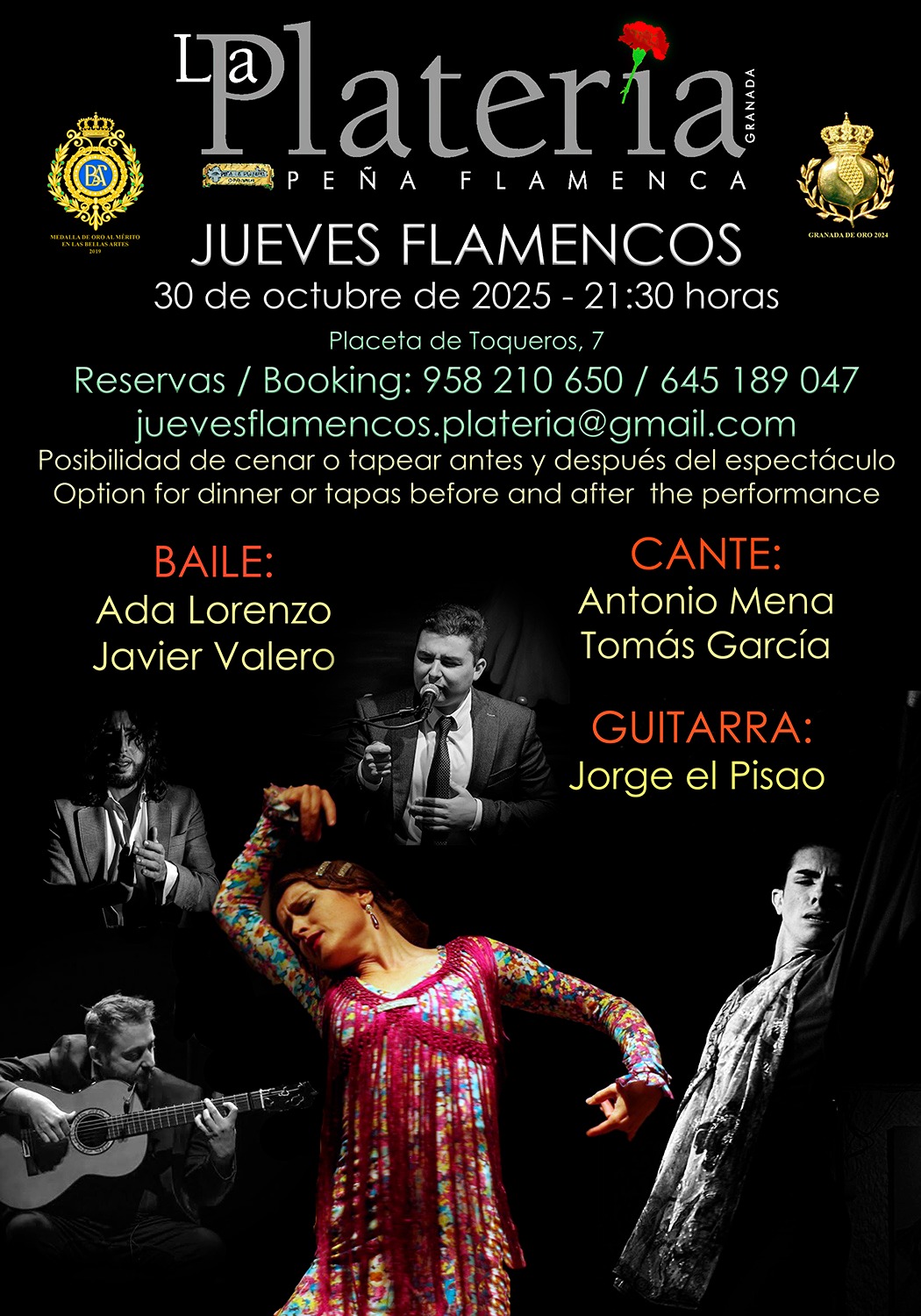 Jueves Flamenco 30 de octubre de 2025