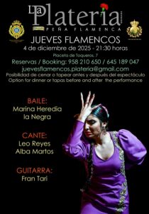 Jueves Flamenco 4 de diciembre de 2025