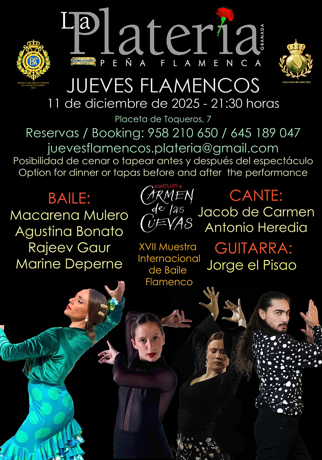 Jueves Flamenco, 11 de diciembre de 2025