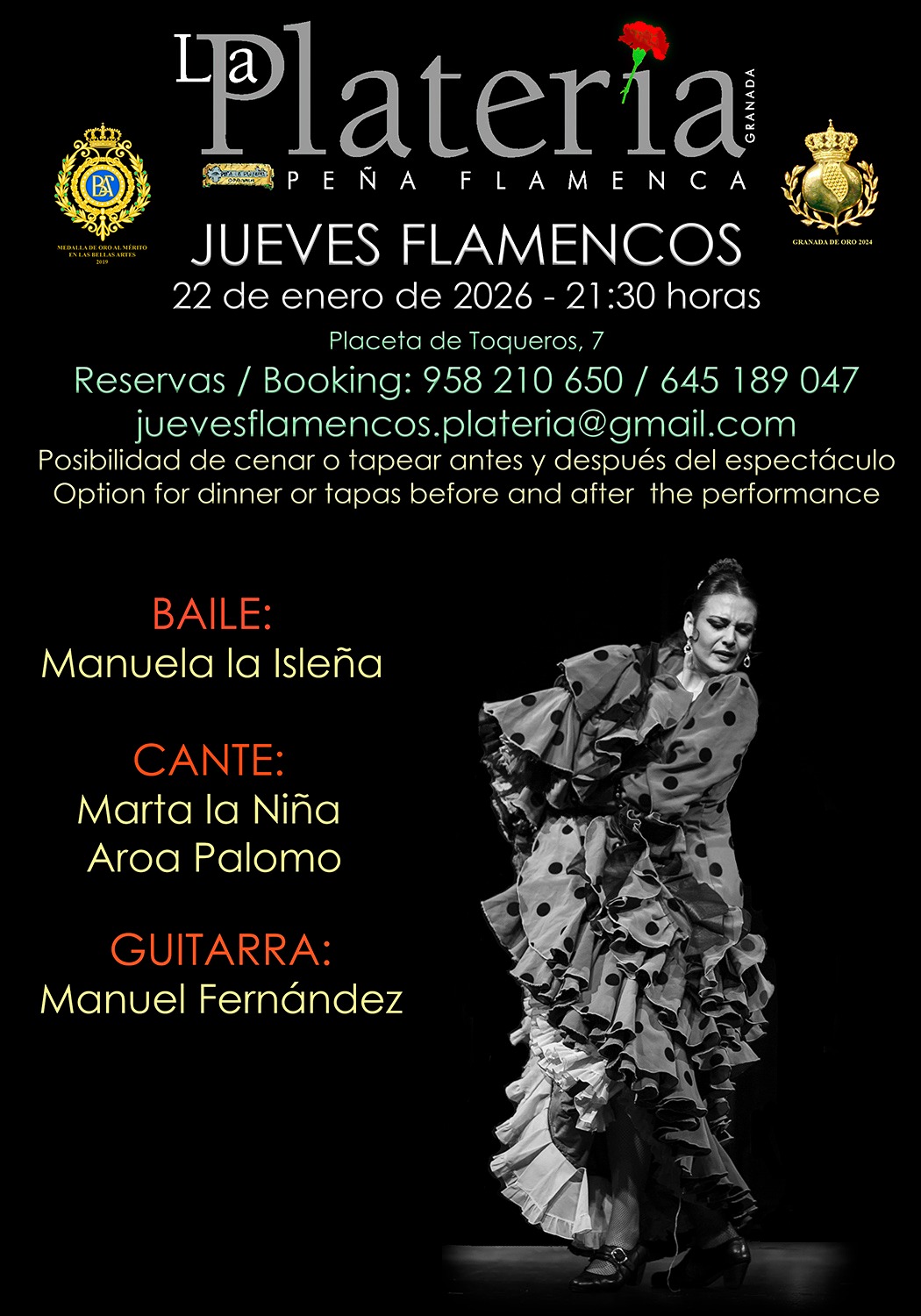 Jueves Flamenco 22 de Enero de 2025