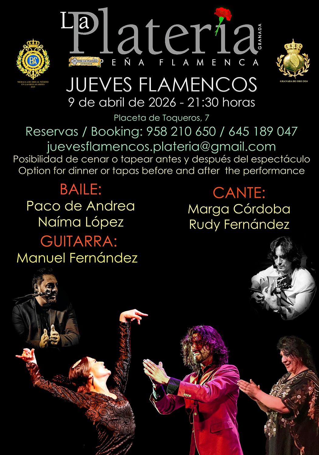 Jueves Flamenco 9 de Abril de 2026