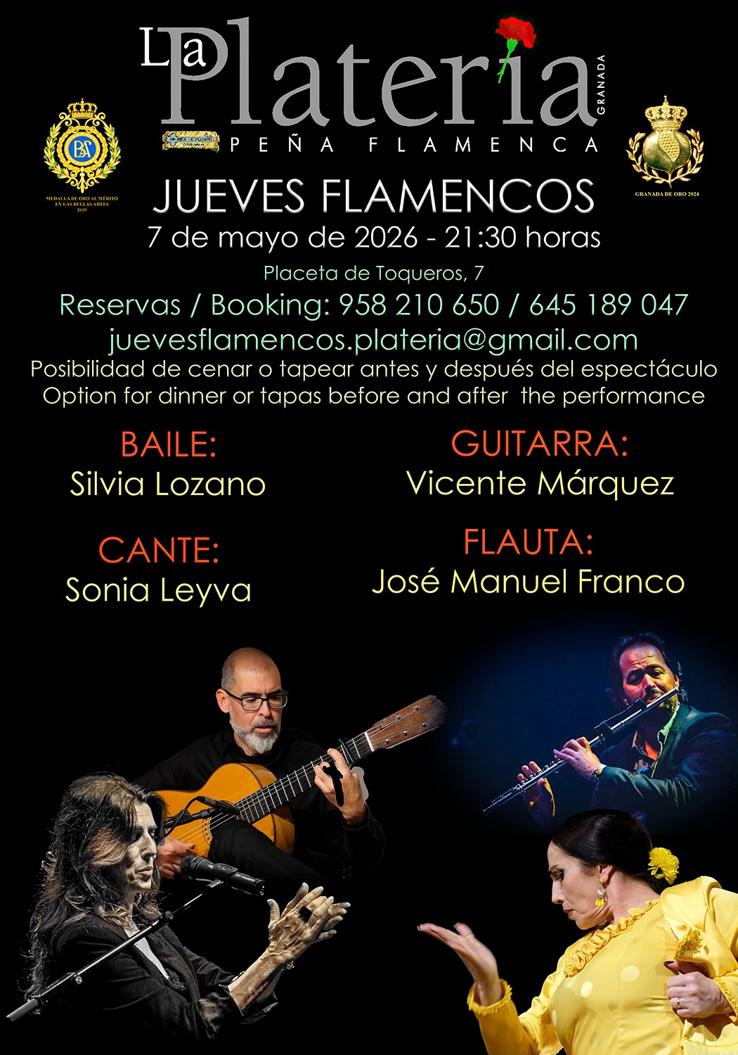 Jueves Flamenco 7 de Mayo de 2026