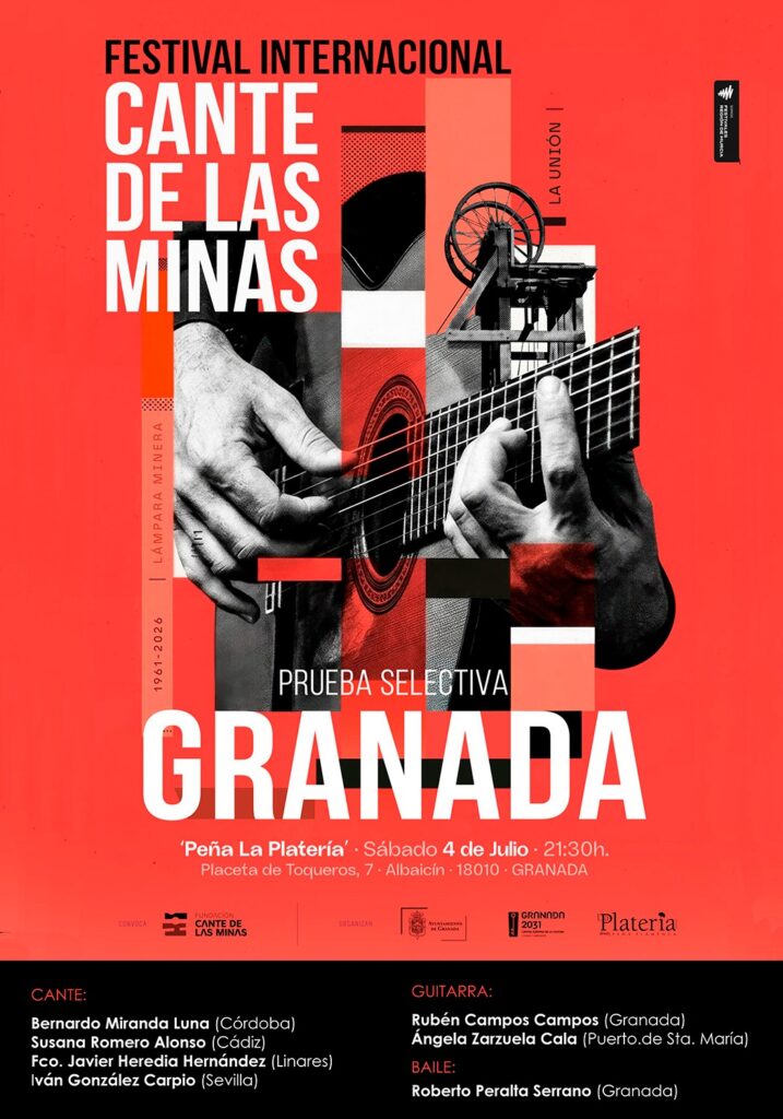 Prueba Selectiva Festival de Cante de las Minas. 4 de Julio de 2026. Peña La Platería.
