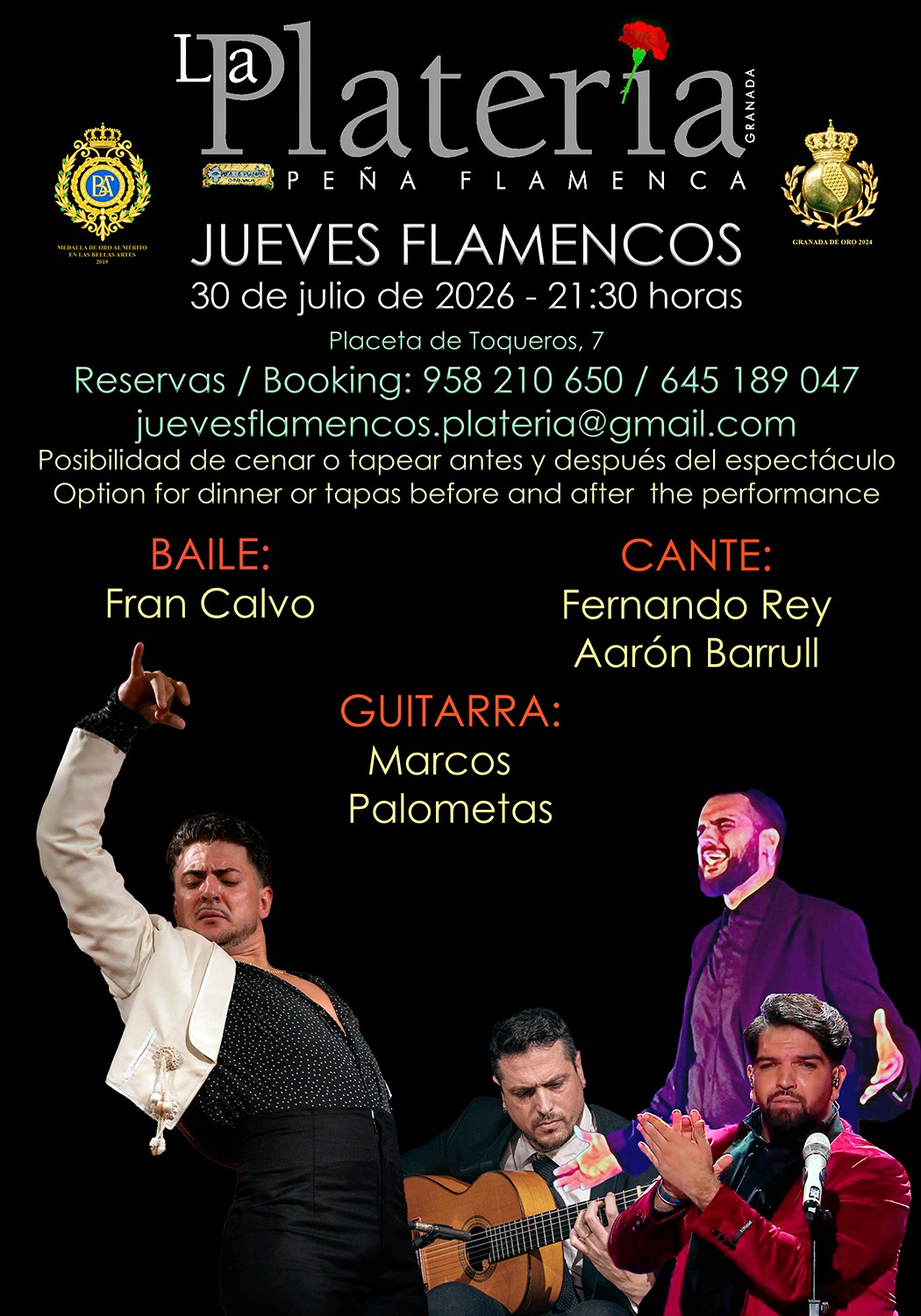 Jueves Flamenco 30 de Julio de 2026
