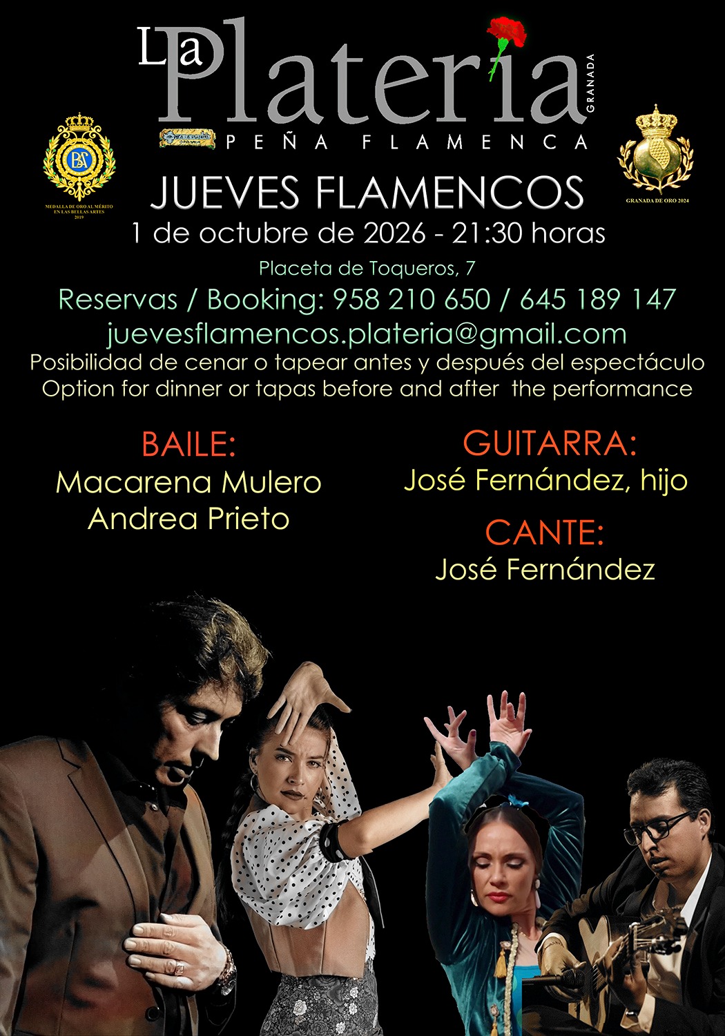Jueves Flamenco 1 de Octubre de 2026