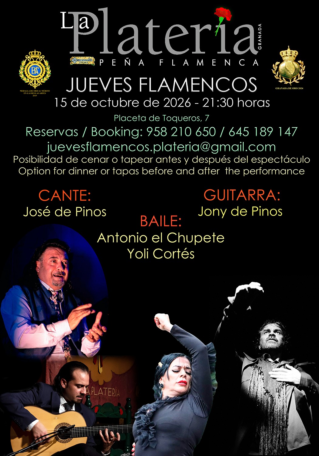 Jueves Flamenco 15 de Octubre de 2026