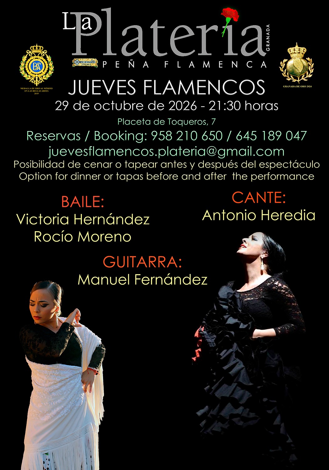 Jueves Flamenco 29 de Octubre de 2026