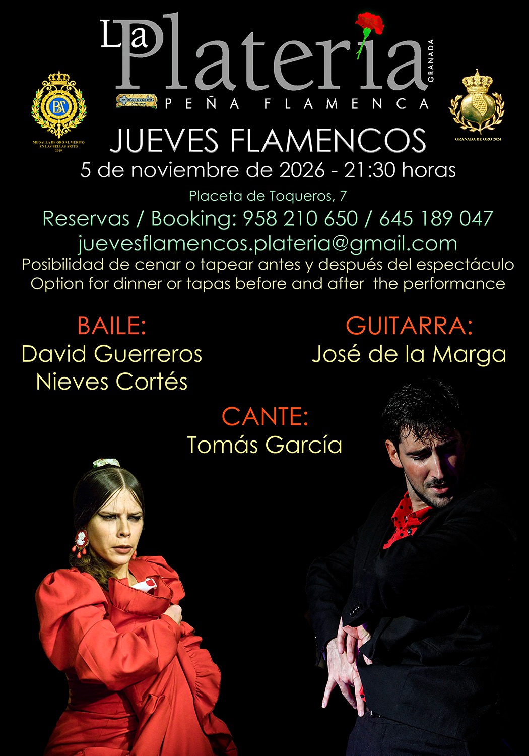 Jueves Flamenco 5 de Noviembre de 2026