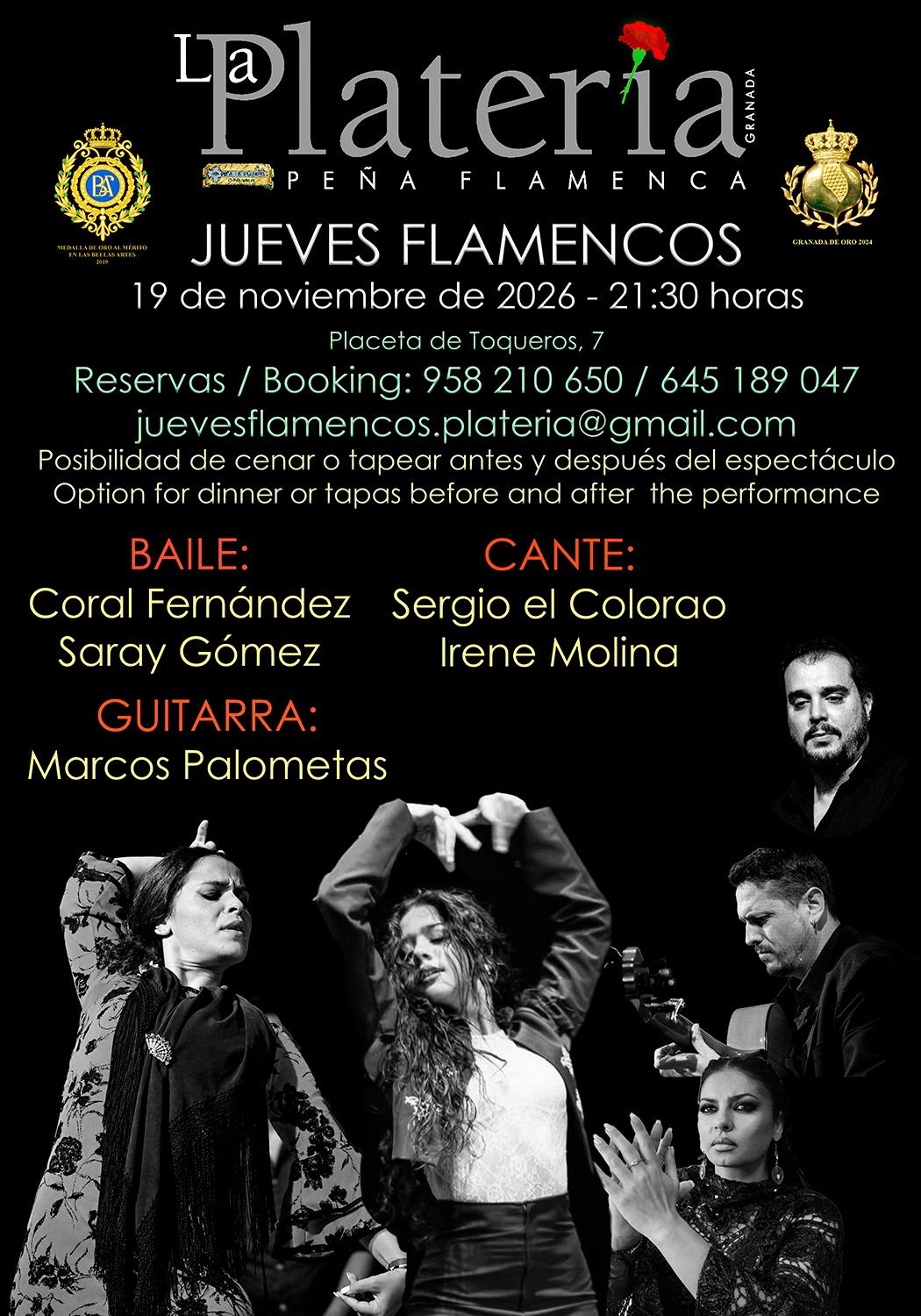 Jueves Flamenco 19 de Noviembre de 2026